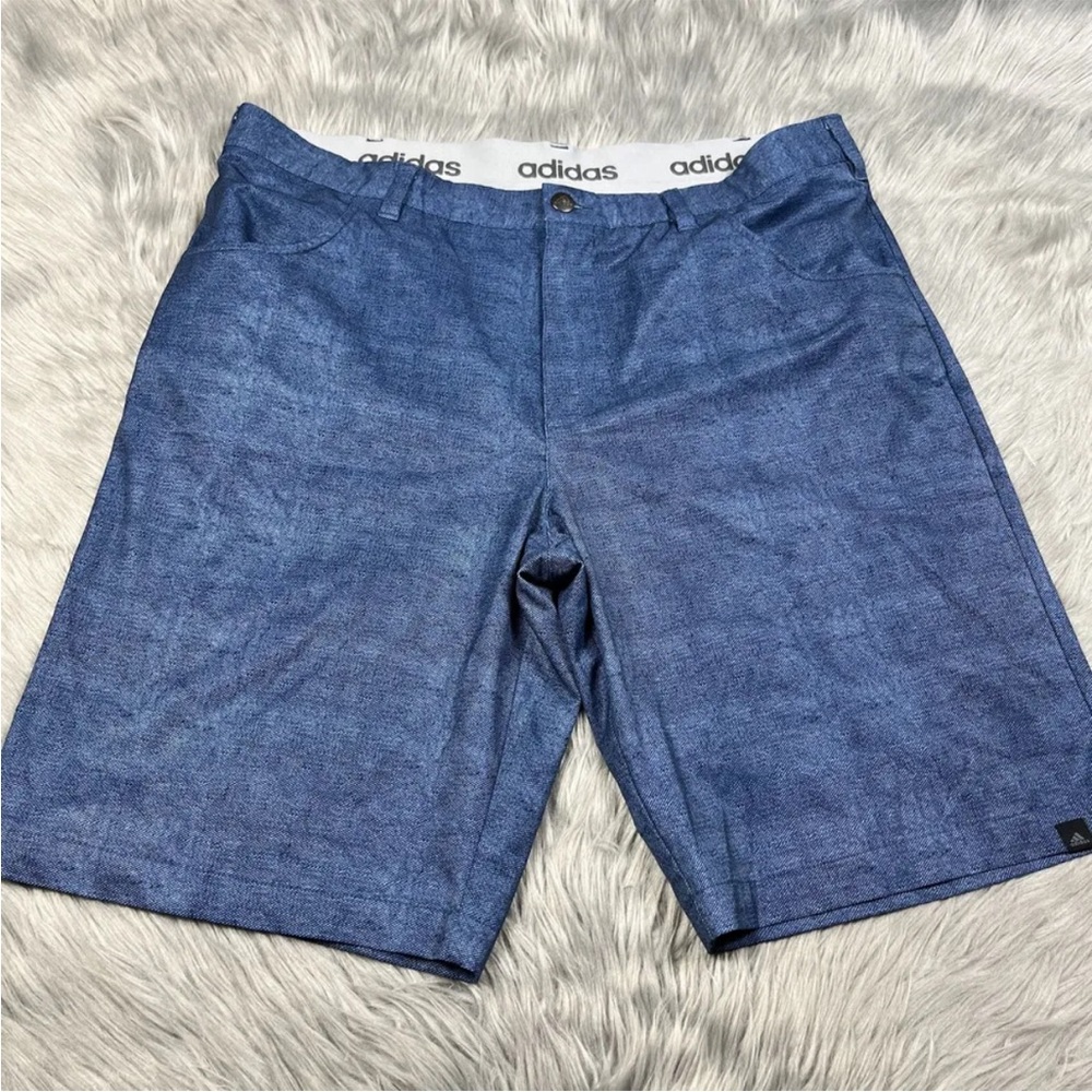 Adidas Blue Chino Golf Shorts Size 36